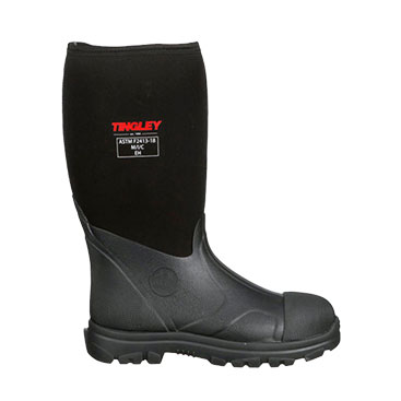 Tingley Badger Neoprene Boots with steel toe, rubber sole, and 15-inch height for all-weather protection